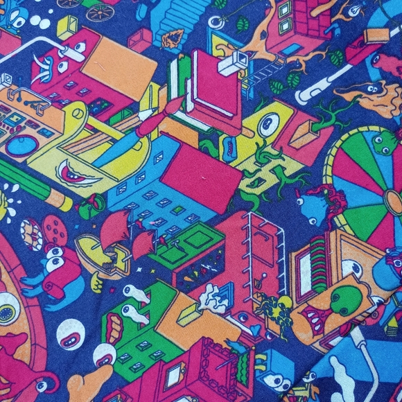 *SOLD OUT* Handmade Bennygonia "IKEA LUSTIGT aka Funk Town Flex" 90s Shorts - Picture 9 of 9